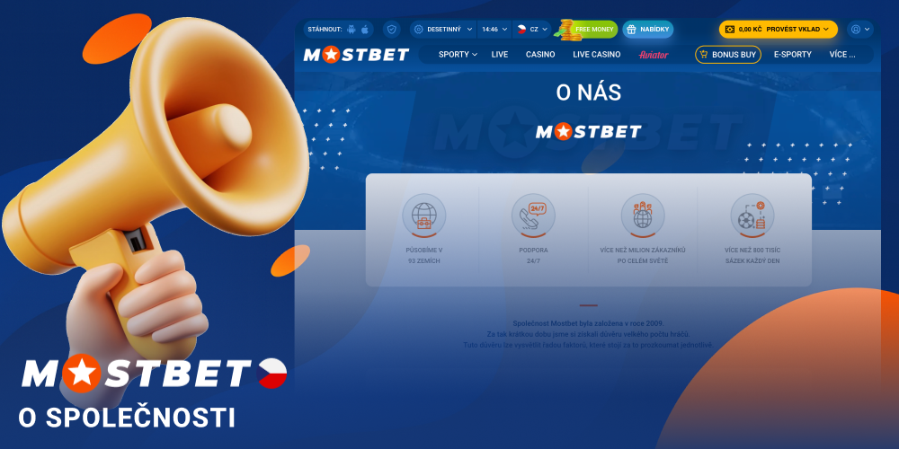 O společnosti Mostbet CZ informace